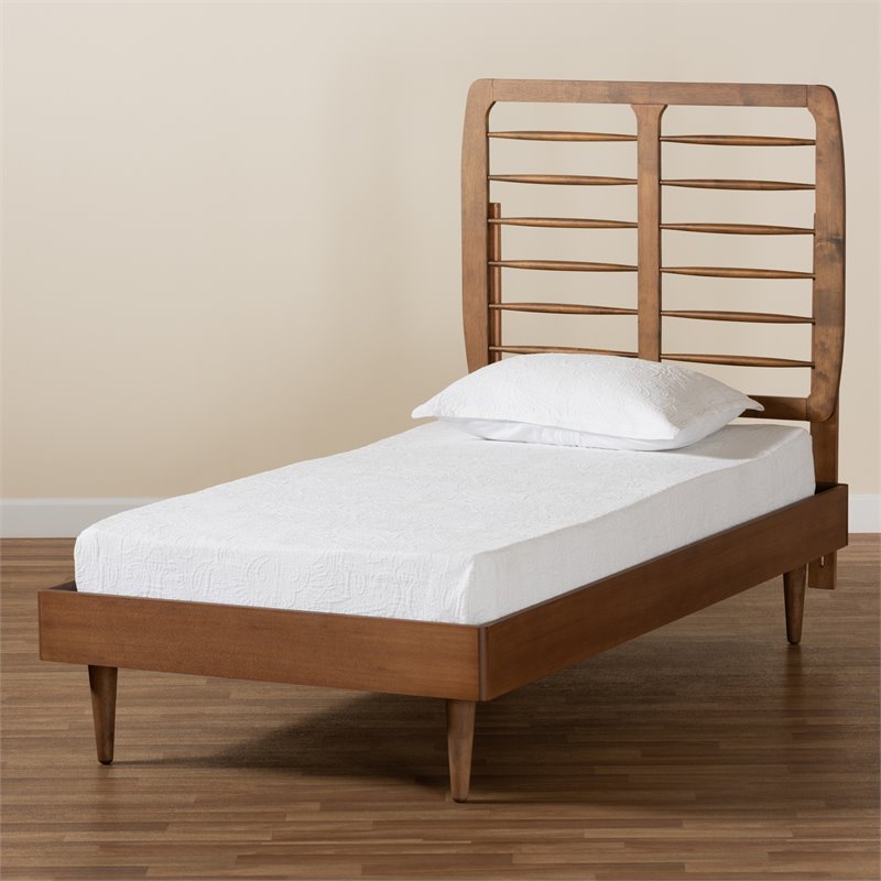 Baxton Studio Rayna Brown Finished Wood Twin Size Platform Bed 1 Cymx