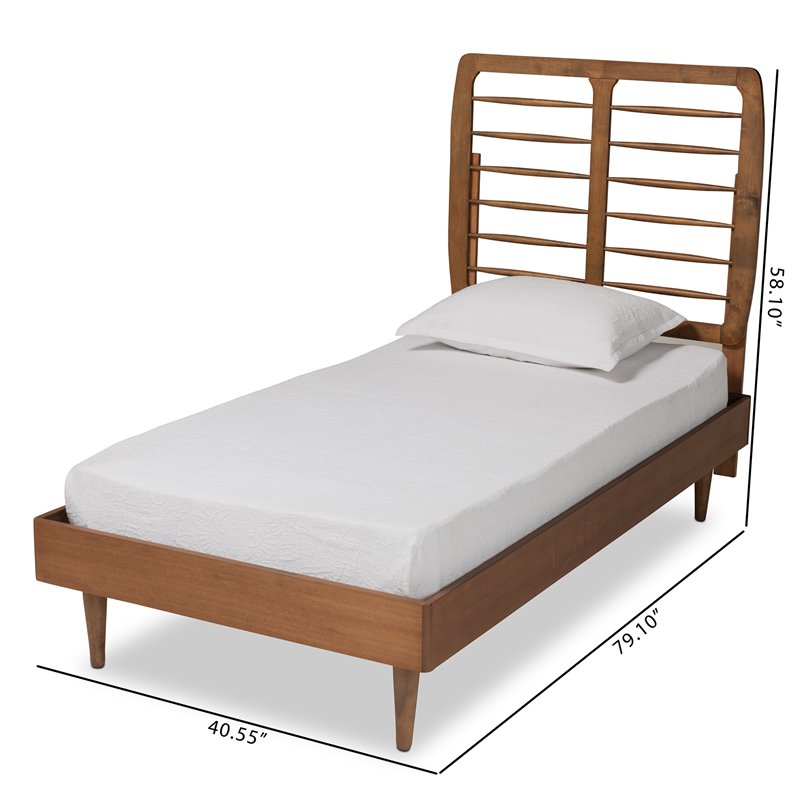 Baxton Studio Rayna Brown Finished Wood Twin Size Platform Bed 1 Cymx