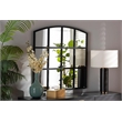 Baxton Studio Barrington Black Finished Metal Accent Wall Mirror
