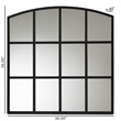 Baxton Studio Barrington Black Finished Metal Accent Wall Mirror