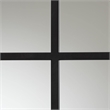Baxton Studio Barrington Black Finished Metal Accent Wall Mirror