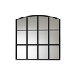 Baxton Studio Barrington Black Finished Metal Accent Wall Mirror