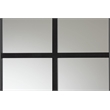 Baxton Studio Barrington Black Finished Metal Accent Wall Mirror