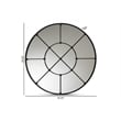 Baxton Studio Ohara Black Finished Metal Accent Wall Mirror