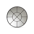 Baxton Studio Ohara Black Finished Metal Accent Wall Mirror