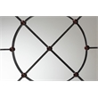 Baxton Studio Ohara Black Finished Metal Accent Wall Mirror