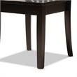 Baxton Studio Zala Dark Brown Finished Wood 5-Piece Dining Set