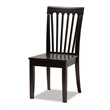 Baxton Studio Zora Dark Brown Finished Wood 7-Piece Dining Set