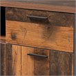 Baxton Studio Ranger Brown Finished Wood and Grey Metal 3-Door Sideboard Buffet