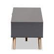 Baxton Studio Kelson Dark Grey and Gold Finished Wood Coffee Table