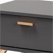 Baxton Studio Kelson Dark Grey and Gold Finished Wood Coffee Table
