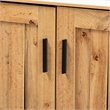 Baxton Studio Excel Oak Brown Finished Wood 2-Door Storage Cabinet