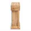 Baxton Studio Otis Oak Brown Finished Wood 3-Drawer Console Table