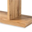 Baxton Studio Otis Oak Brown Finished Wood 3-Drawer Console Table