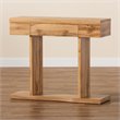 Baxton Studio Otis Oak Brown Finished Wood 3-Drawer Console Table