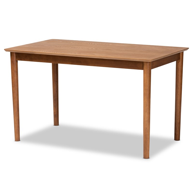 Baxton Studio Dorina Gravel and Walnut Brown Finished Wood 5-Piece Dining Set