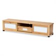 Baxton Studio Gerhardine Oak Brown Finished Wood 1-Drawer TV Stand
