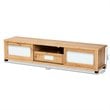 Baxton Studio Gerhardine Oak Brown Finished Wood 1-Drawer TV Stand