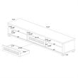 Baxton Studio Gerhardine Oak Brown Finished Wood 1-Drawer TV Stand