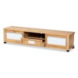 Baxton Studio Gerhardine Oak Brown Finished Wood 1-Drawer TV Stand