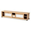 Baxton Studio Gerhardine Oak Brown Finished Wood 1-Drawer TV Stand