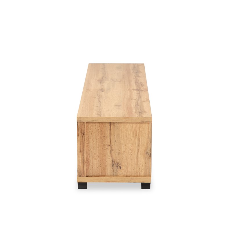 Baxton Studio Gerhardine Oak Brown Finished Wood 1-Drawer TV Stand