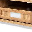 Baxton Studio Gerhardine Oak Brown Finished Wood 1-Drawer TV Stand