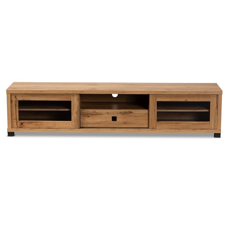 Baxton Studio Beasley Oak Brown Finished Wood 1-Drawer TV Stand
