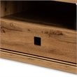 Baxton Studio Beasley Oak Brown Finished Wood 1-Drawer TV Stand