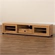 Baxton Studio Beasley Oak Brown Finished Wood 1-Drawer TV Stand