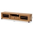 Baxton Studio Beasley Oak Brown Finished Wood 1-Drawer TV Stand