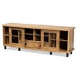 Baxton Studio Walda Oak Brown Finished Wood 2-Drawer TV Stand