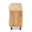 Baxton Studio Walda Oak Brown Finished Wood 2-Drawer TV Stand