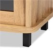 Baxton Studio Walda Oak Brown Finished Wood 2-Drawer TV Stand