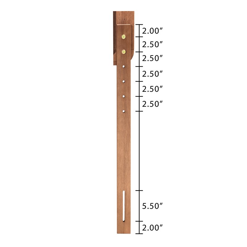 Baxton Studio Abner Dark Grey and Walnut Brown Finished Wood Twin Size Headboard