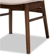Baxton Studio Alston Beige and Brown Finished Wood Dining Chair (Set of 2)