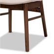 Baxton Studio Alston Beige and Walnut Brown Finished Wood 5-Piece Dining Set