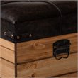 Baxton Studio Edmund Rustic Dark Brown Finished Wood Storage Ottoman
