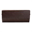 Baxton Studio Christa Dark Brown and Walnut Brown Finished Wood Sofa