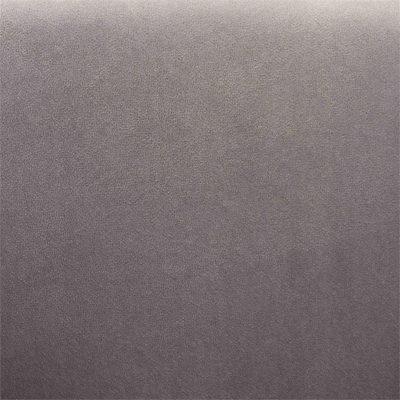 Baxton Studio Ballard Grey Velvet Fabric and Gold Finished Metal Dining Chair