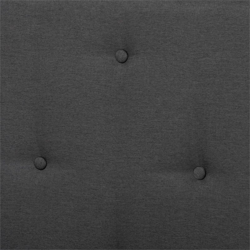 Baxton Studio Diantha Dark Grey and Brown Finished Wood Full Size Platform Bed