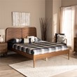 Baxton Studio Kassidy Walnut Brown Finished Wood Queen Size Platform Bed