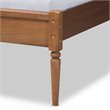 Baxton Studio Kassidy Walnut Brown Finished Wood King Size Platform Bed