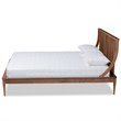 Baxton Studio Abel Walnut Brown Finished Wood Full Size Platform Bed