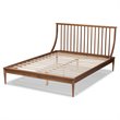 Baxton Studio Abel Walnut Brown Finished Wood Full Size Platform Bed