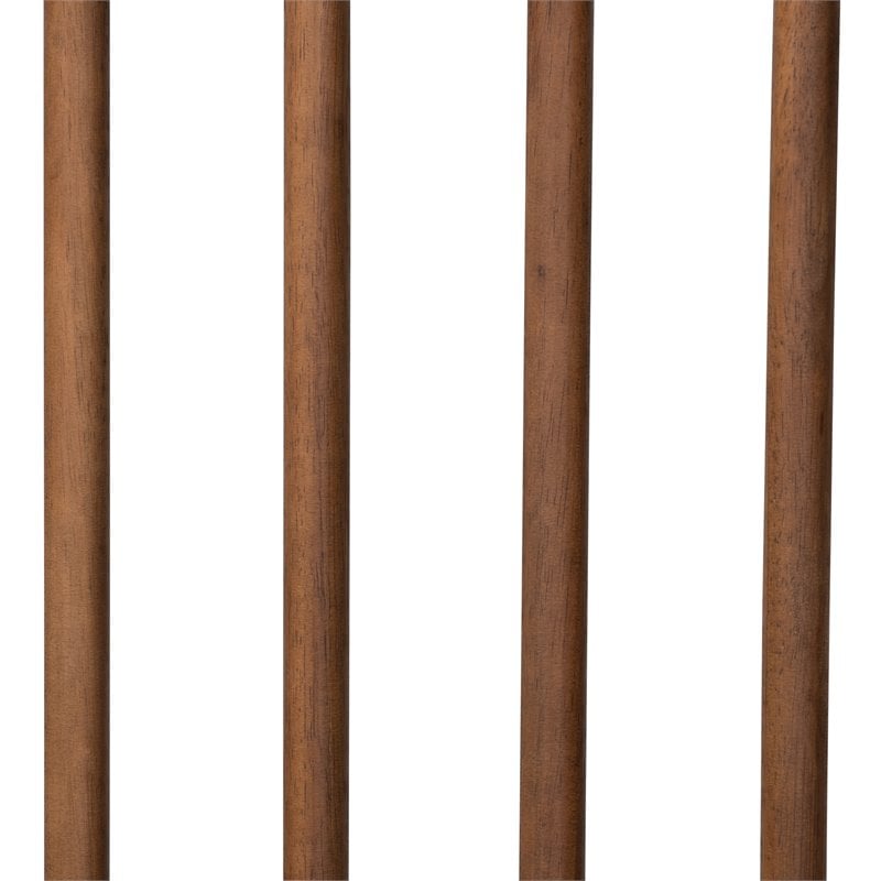 Baxton Studio Abel Walnut Brown Finished Wood Full Size Platform Bed