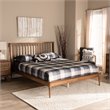 Baxton Studio Abel Walnut Brown Finished Wood Full Size Platform Bed