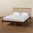 Baxton Studio Abel Walnut Brown Finished Wood Full Size Platform Bed