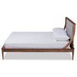 Baxton Studio Regis Light Grey and Brown Finished Wood Full Size Platform Bed