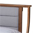Baxton Studio Regis Light Grey and Brown Finished Wood Full Size Platform Bed